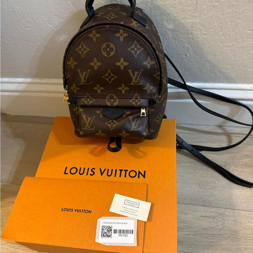Monogram Palm Springs Backpack Mini. Original version.